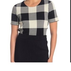 Rachel Roy Buffalo Plaid top